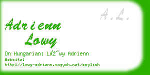 adrienn lowy business card